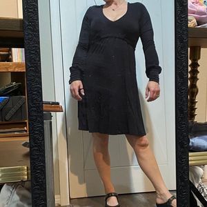 Oxygen Required Sexy Deep Black Dress